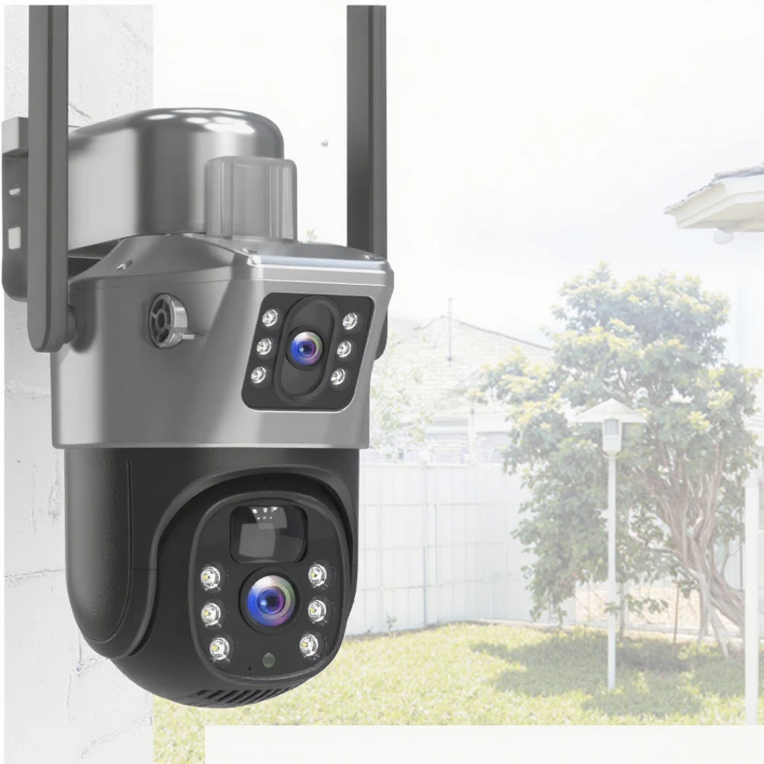caméra solaire double lentille 4G  extérieure  V380 Pro  8m