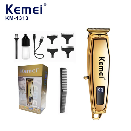 Tondeuse Kemei 1313 – Écran Digital & Finition