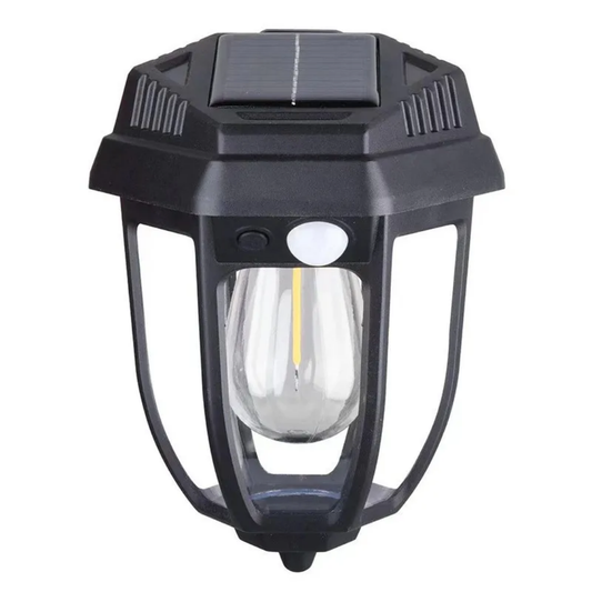 Applique Murale Lampe Solaire En Tungstène avec Détecteur de Mouvement Étanche