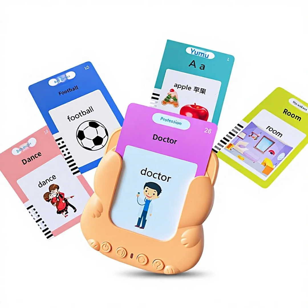 Cartes flash parlantes pour enfants et tout-petits avec 224 mots fréquents,(anglais ,arabe)