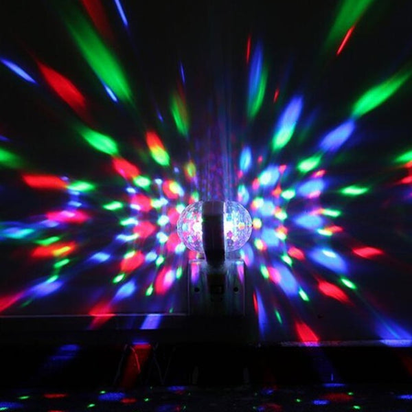 Lampe Disco magique à double tête E27 lumière de scène rotative 3W