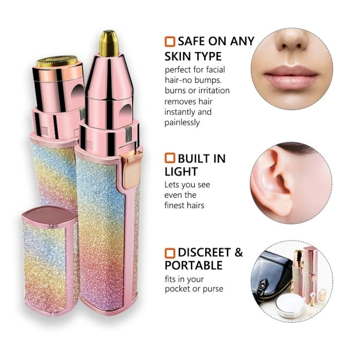 Épilateur Rechargeable 2 en 1 Pour Femme