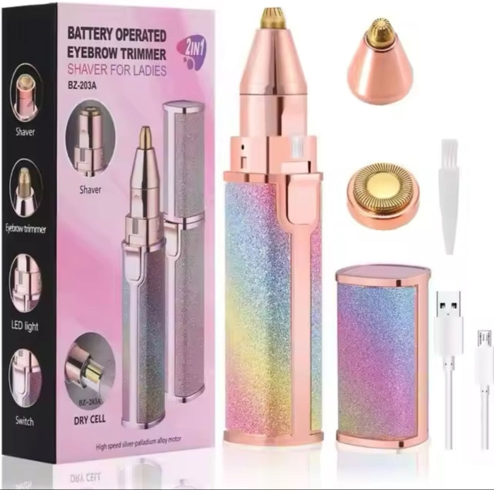 Épilateur Rechargeable 2 en 1 Pour Femme